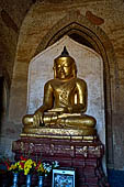 Bagan Myanmar. Buddha image inside the Dhammayangyi temple 